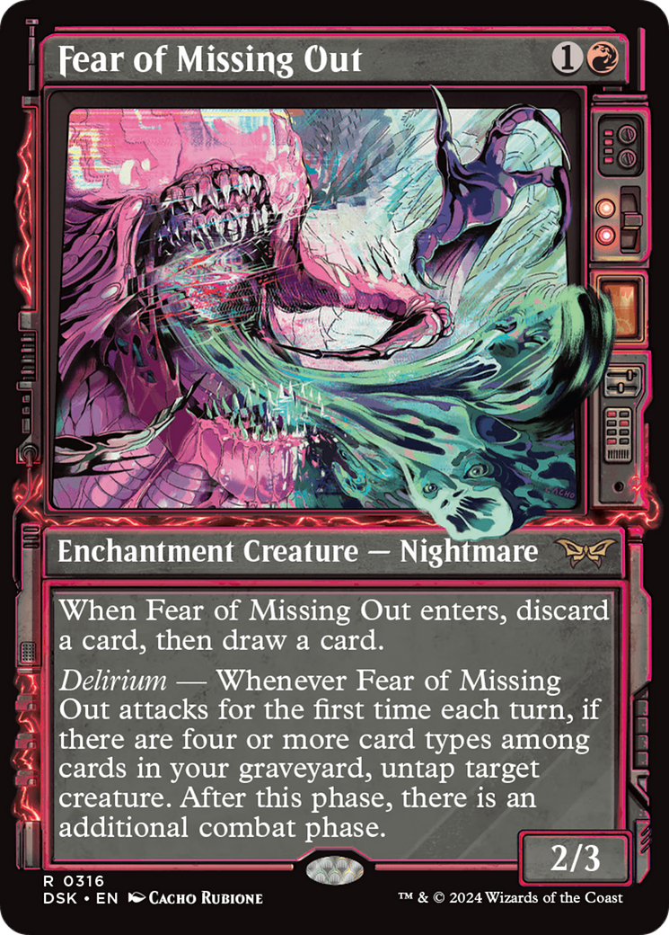 Fear of Missing Out (Showcase) [Duskmourn: House of Horror] - Magic: The Gathering - Card Brawlers | Quebec | Canada |