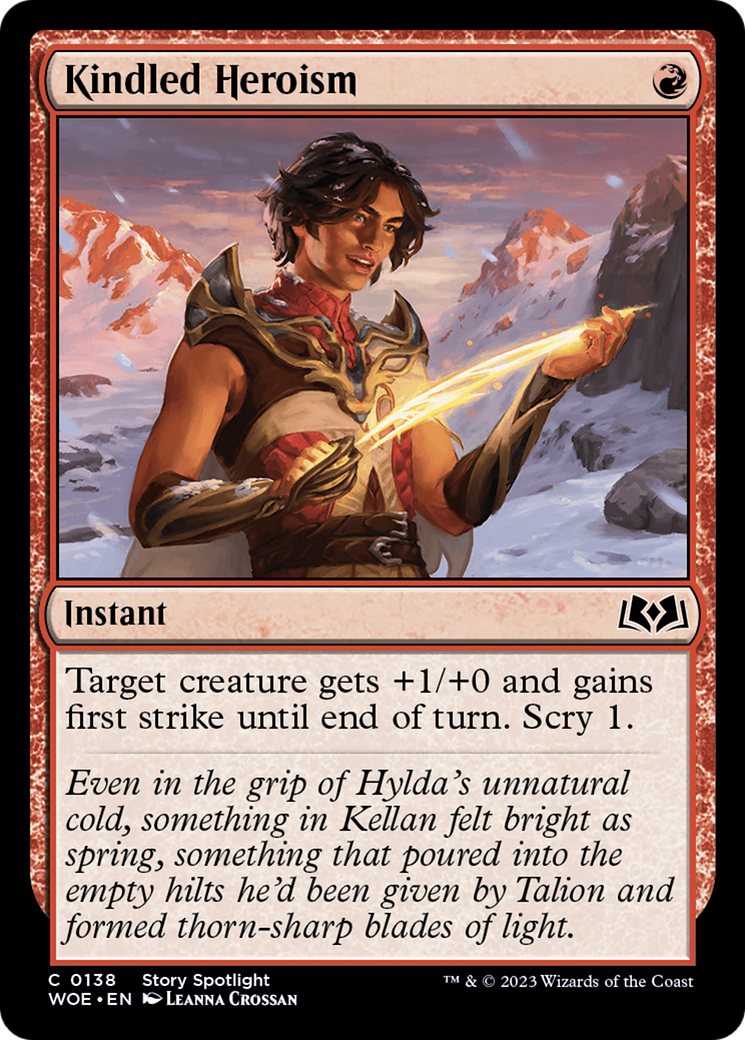Kindled Heroism [Wilds of Eldraine] - Magic: The Gathering - Card Brawlers | Quebec | Canada |