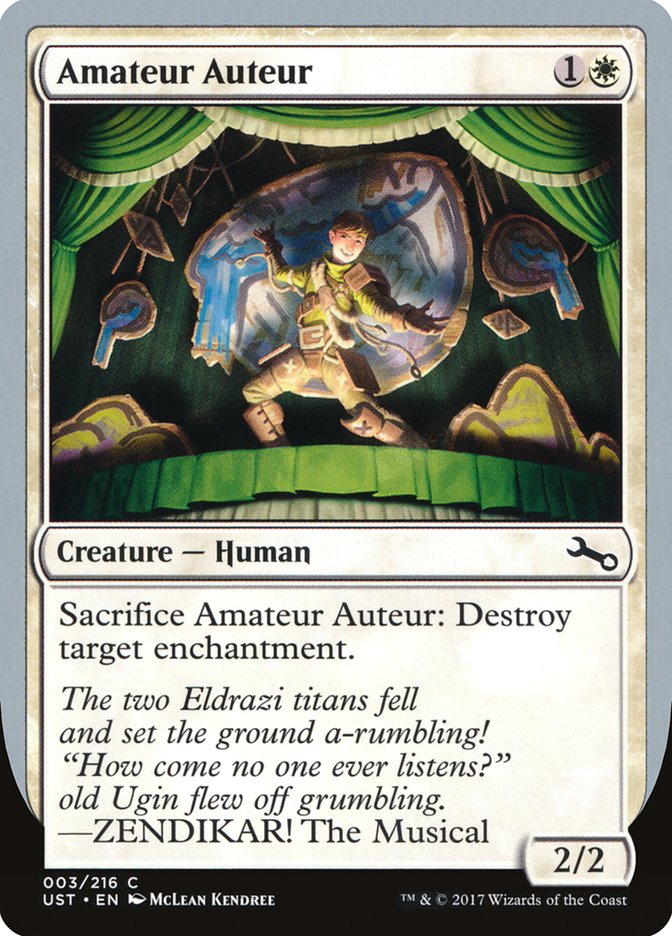 Amateur Auteur (ZENDIKAR! The Musical) [Unstable] - Magic: The Gathering - Card Brawlers | Quebec | Canada |