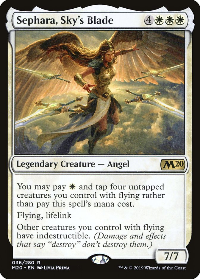 Sephara, Sky's Blade [Core Set 2020] - Magic: The Gathering - Card Brawlers | Quebec | Canada |