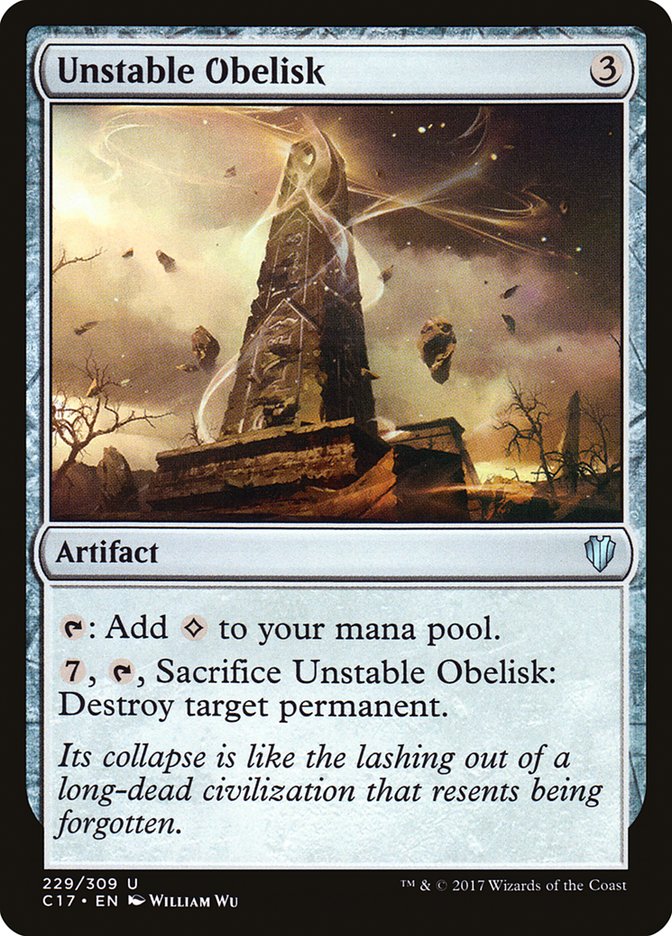 Unstable Obelisk [Commander 2017] - Magic: The Gathering - Card Brawlers | Quebec | Canada |