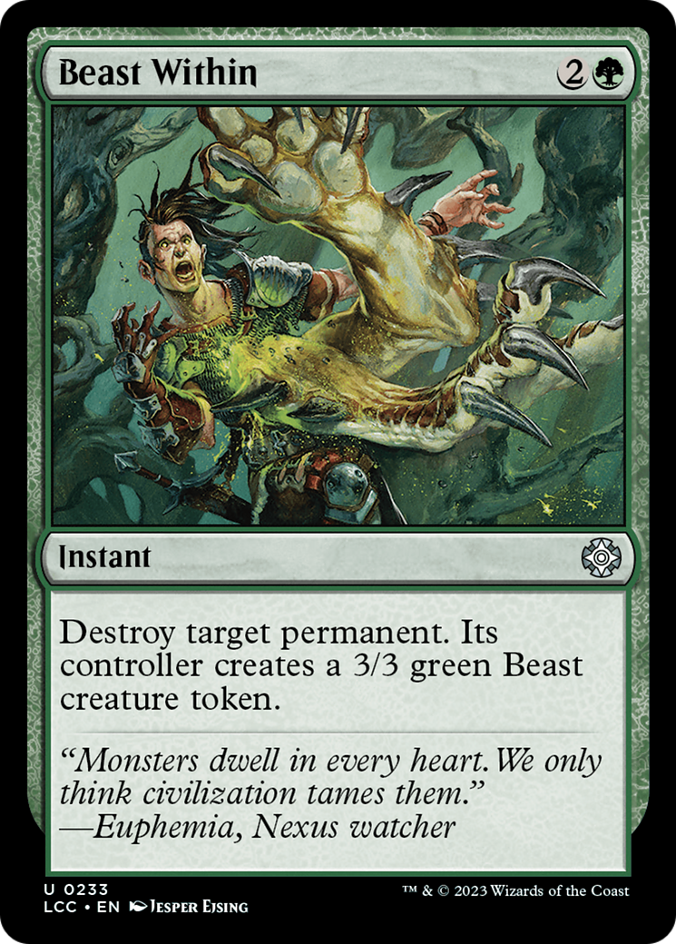 Beast Within [The Lost Caverns of Ixalan Commander] - Magic: The Gathering - Card Brawlers | Quebec | Canada |