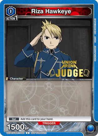 Riza Hawkeye (Judge Pack) (UEPR/FMA-1-048) - Union Arena Promotion Cards Foil