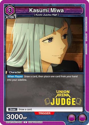 Kasumi Miwa (Judge Pack) (UEPR/JJK-3-028) - Union Arena Promotion Cards Foil - Union Arena Promotion Cards - Card Brawlers | Quebec | Canada |
