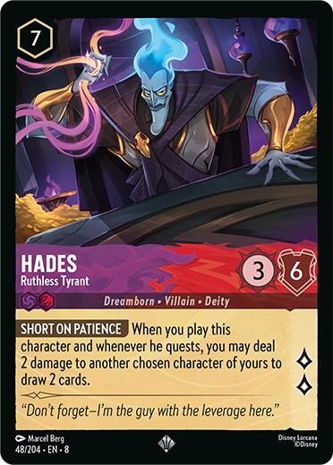 Hades - Ruthless Tyrant (48/204) [Reign of Jafar] - Disney - Card Brawlers | Quebec | Canada |