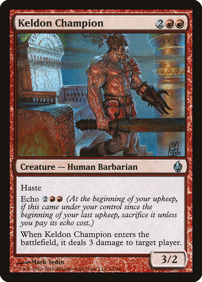 Keldon Champion [Premium Deck Series: Fire and Lightning] - Magic: The Gathering - Card Brawlers | Quebec | Canada |