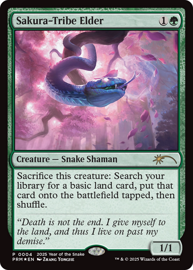 Sakura-Tribe Elder (Year of the Snake 2025) [Standard Showdown Promos] - Magic: The Gathering - Card Brawlers | Quebec | Canada |