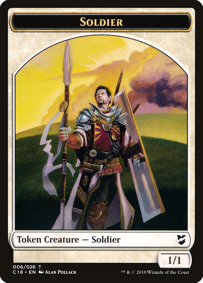 Mask // Soldier Double-Sided Token [Commander 2018 Tokens] - Magic: The Gathering - Card Brawlers | Quebec | Canada |