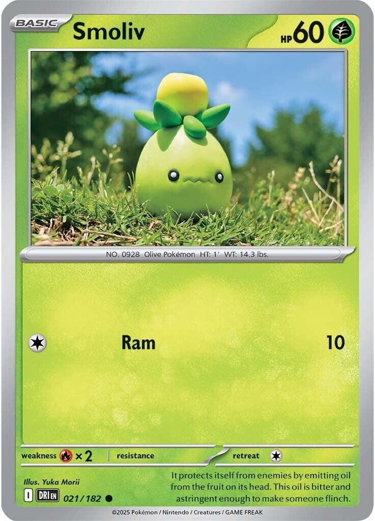 Smoliv (021/182) [Scarlet & Violet: Destined Rivals] - Pokémon - Card Brawlers | Quebec | Canada |