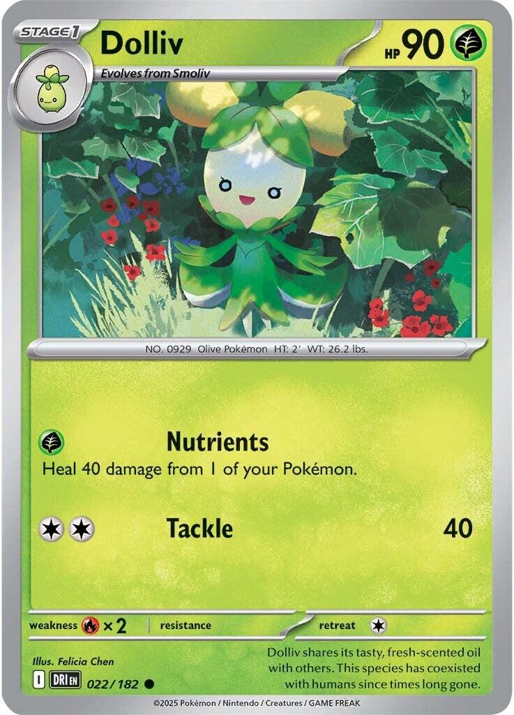 Dolliv (022/182) [Scarlet & Violet: Destined Rivals] - Pokémon - Card Brawlers | Quebec | Canada |