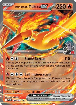 Team Rocket's Moltres ex (031/182) [Scarlet & Violet: Destined Rivals] - Pokémon - Card Brawlers | Quebec | Canada |