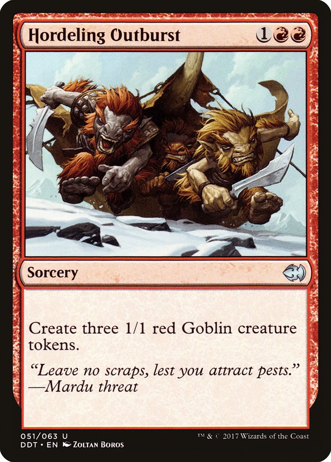 Hordeling Outburst [Duel Decks: Merfolk vs. Goblins] - Magic: The Gathering - Card Brawlers | Quebec | Canada |