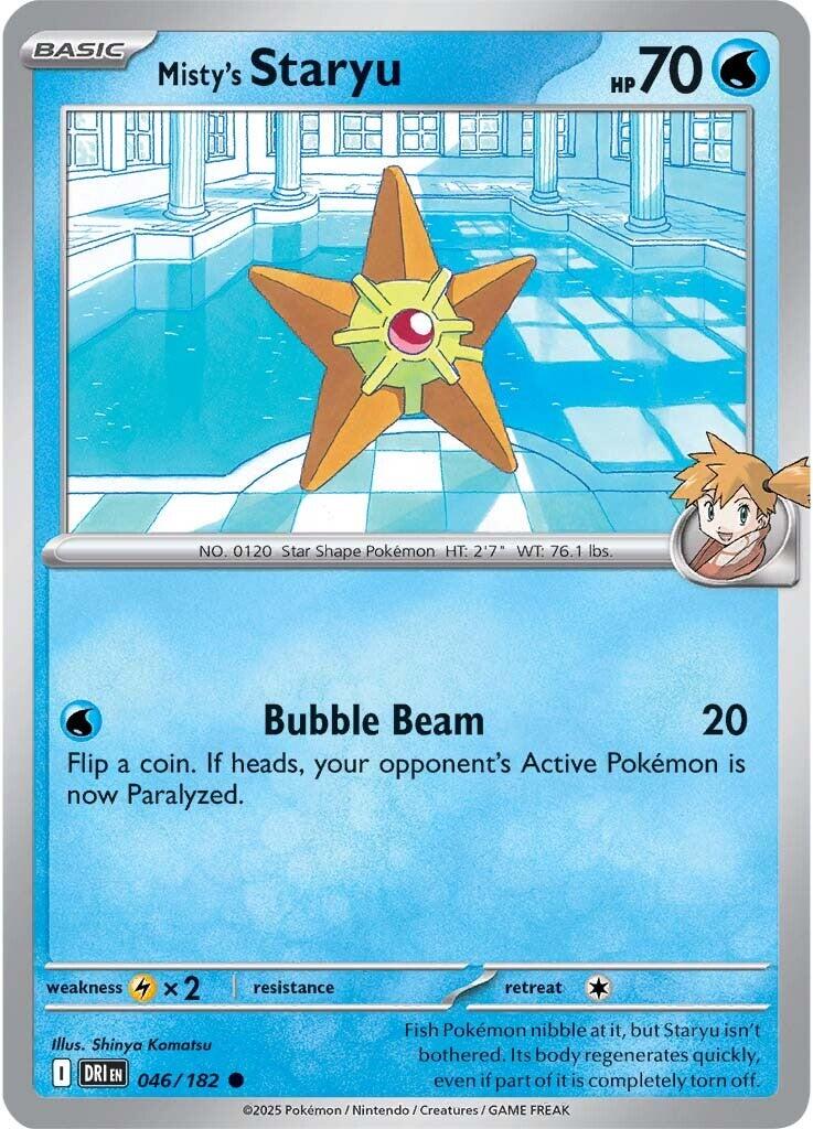 Misty's Staryu (046/182) [Scarlet & Violet: Destined Rivals] - Pokémon - Card Brawlers | Quebec | Canada |