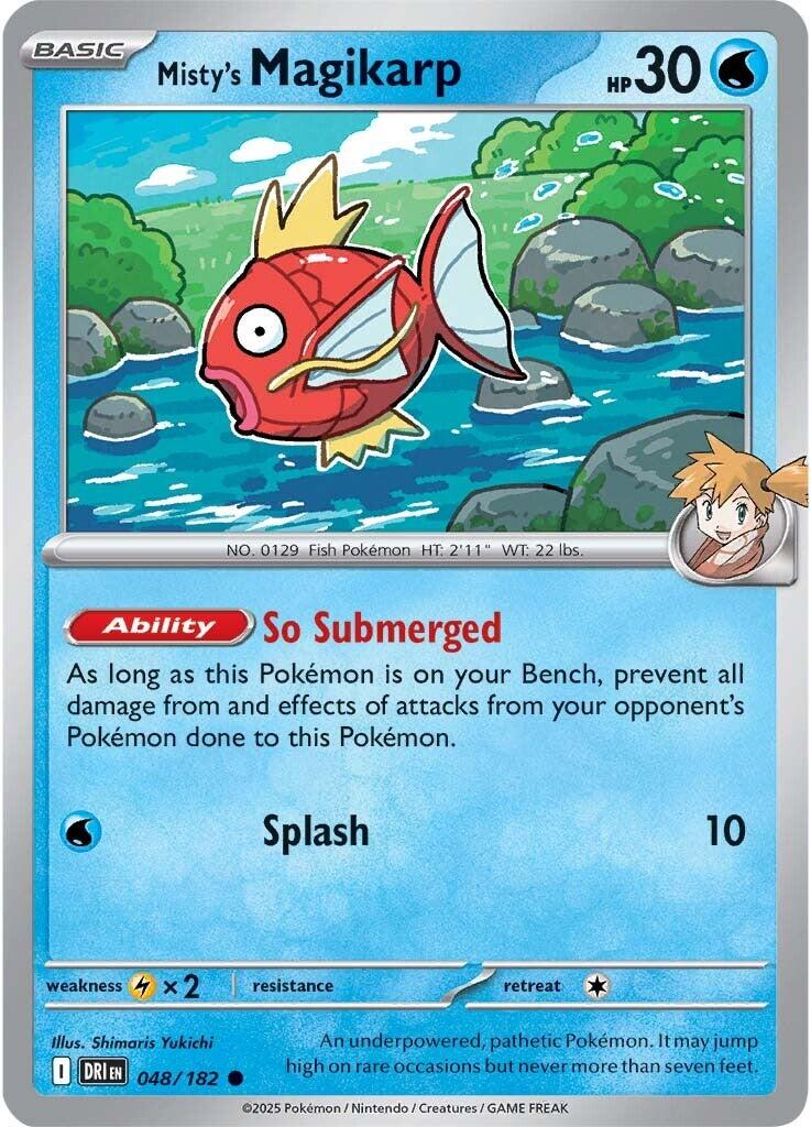 Misty's Magikarp (048/182) [Scarlet & Violet: Destined Rivals] - Pokémon - Card Brawlers | Quebec | Canada |