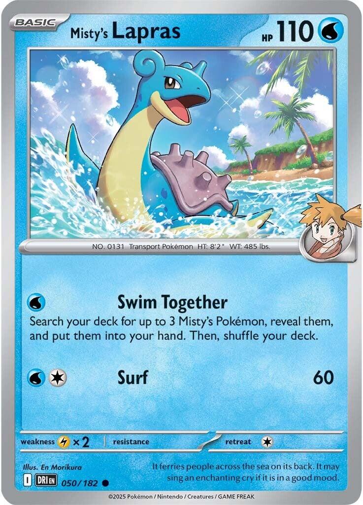 Misty's Lapras (050/182) [Scarlet & Violet: Destined Rivals] - Pokémon - Card Brawlers | Quebec | Canada |
