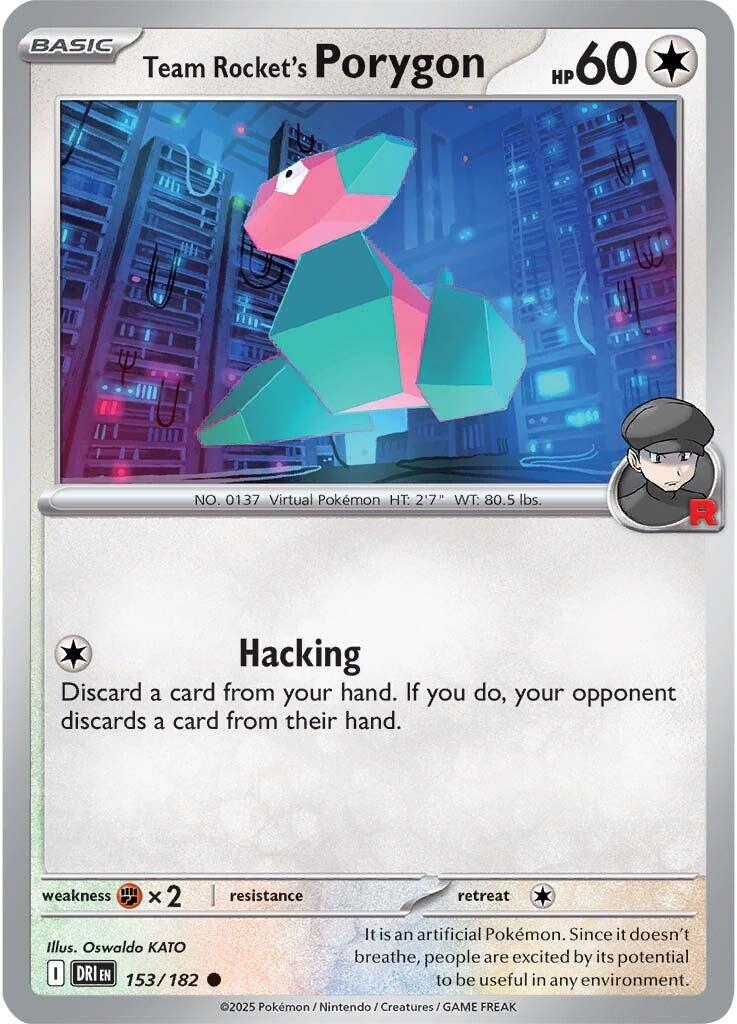 Team Rocket's Porygon (153/182) [Scarlet & Violet: Destined Rivals] - Pokémon - Card Brawlers | Quebec | Canada |