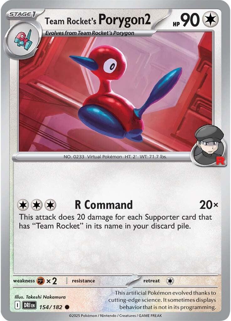 Team Rocket's Porygon2 (154/182) [Scarlet & Violet: Destined Rivals] - Pokémon - Card Brawlers | Quebec | Canada |