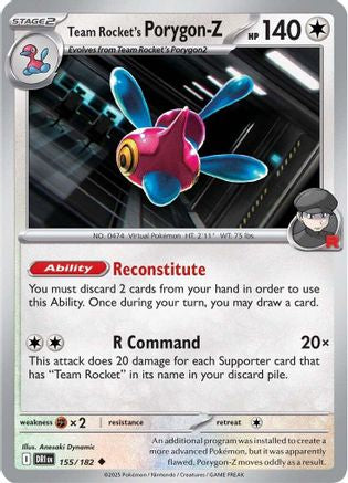 Team Rocket's Porygon-Z (155/182) [Scarlet & Violet: Destined Rivals] - Pokémon - Card Brawlers | Quebec | Canada |