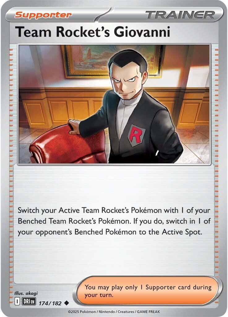Team Rocket's Giovanni (174/182) [Scarlet & Violet: Destined Rivals] - Pokémon - Card Brawlers | Quebec | Canada |