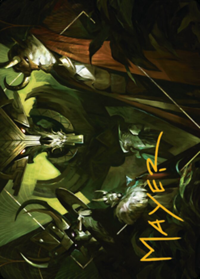 Meeting of the Five Art Card (Gold-Stamped Signature) [Streets of New Capenna Art Series] - Magic: The Gathering - Card Brawlers | Quebec | Canada |