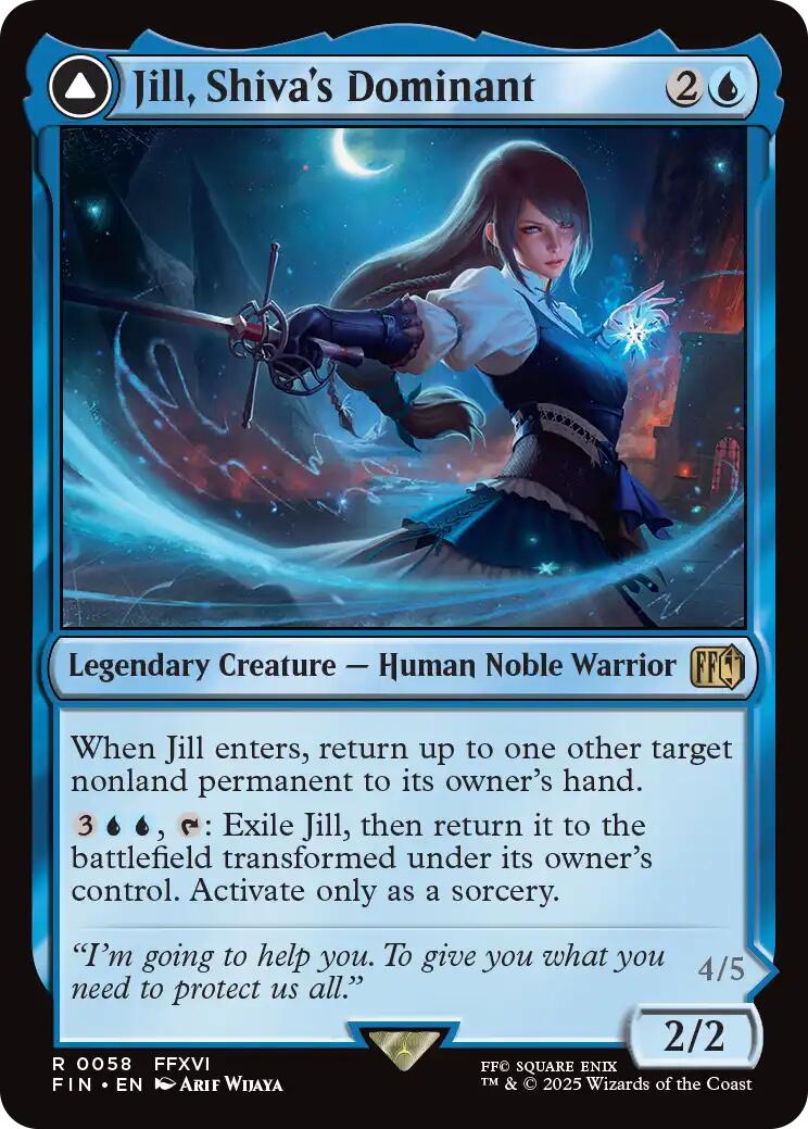 Jill, Shiva's Dominant // Shiva, Warden of Ice [FINAL FANTASY] - Magic: The Gathering - Card Brawlers | Quebec | Canada |