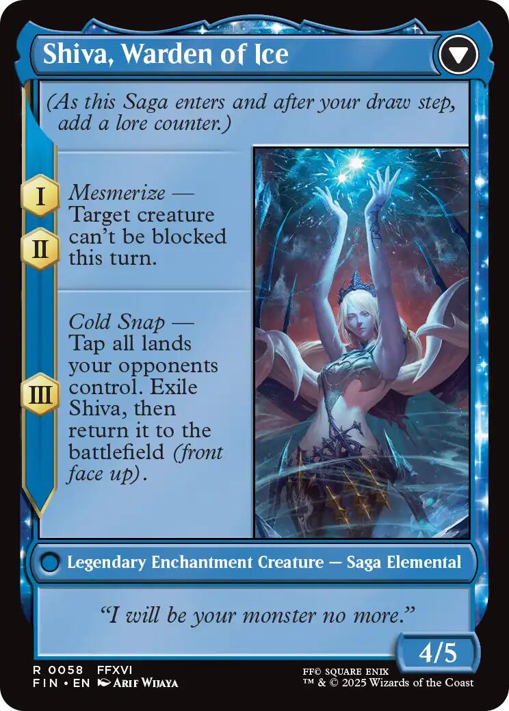 Jill, Shiva's Dominant // Shiva, Warden of Ice [FINAL FANTASY] - Magic: The Gathering - Card Brawlers | Quebec | Canada |