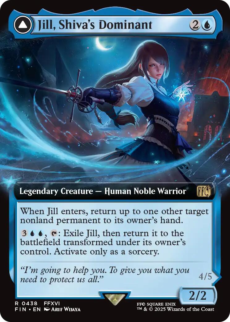 Jill, Shiva's Dominant // Shiva, Warden of Ice (Extended Art) [FINAL FANTASY] - Magic: The Gathering - Card Brawlers | Quebec | Canada |