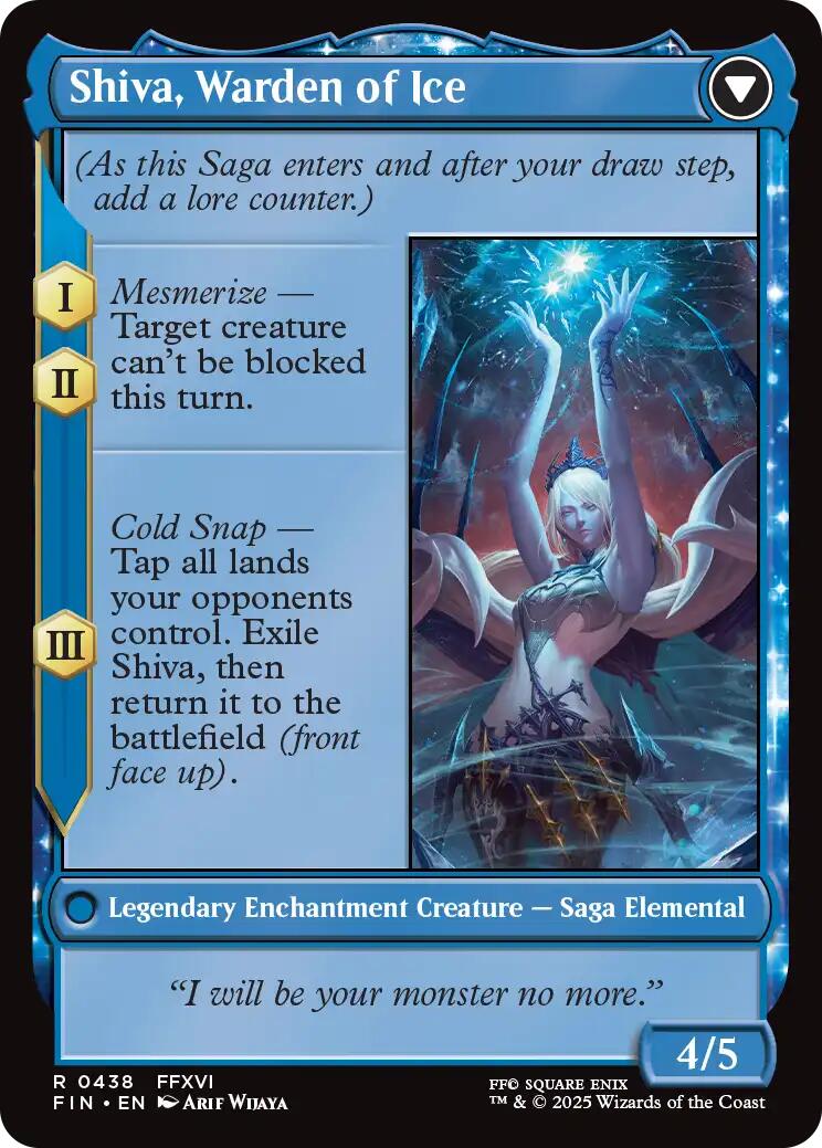 Jill, Shiva's Dominant // Shiva, Warden of Ice (Extended Art) [FINAL FANTASY] - Magic: The Gathering - Card Brawlers | Quebec | Canada |