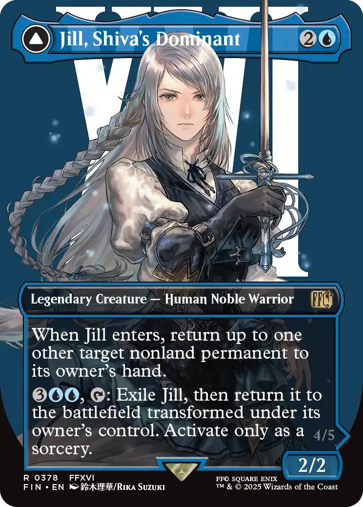 Jill, Shiva's Dominant // Shiva, Warden of Ice (Borderless) [FINAL FANTASY] - Magic: The Gathering - Card Brawlers | Quebec | Canada |
