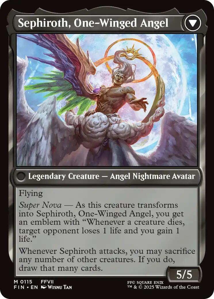 Sephiroth, Fabled SOLDIER // Sephiroth, One-Winged Angel [FINAL FANTASY] - Magic: The Gathering - Card Brawlers | Quebec | Canada |