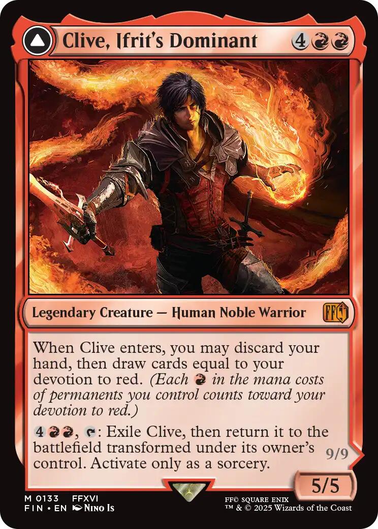 Clive, Ifrit's Dominant // Ifrit, Warden of Inferno [FINAL FANTASY] - Magic: The Gathering - Card Brawlers | Quebec | Canada |