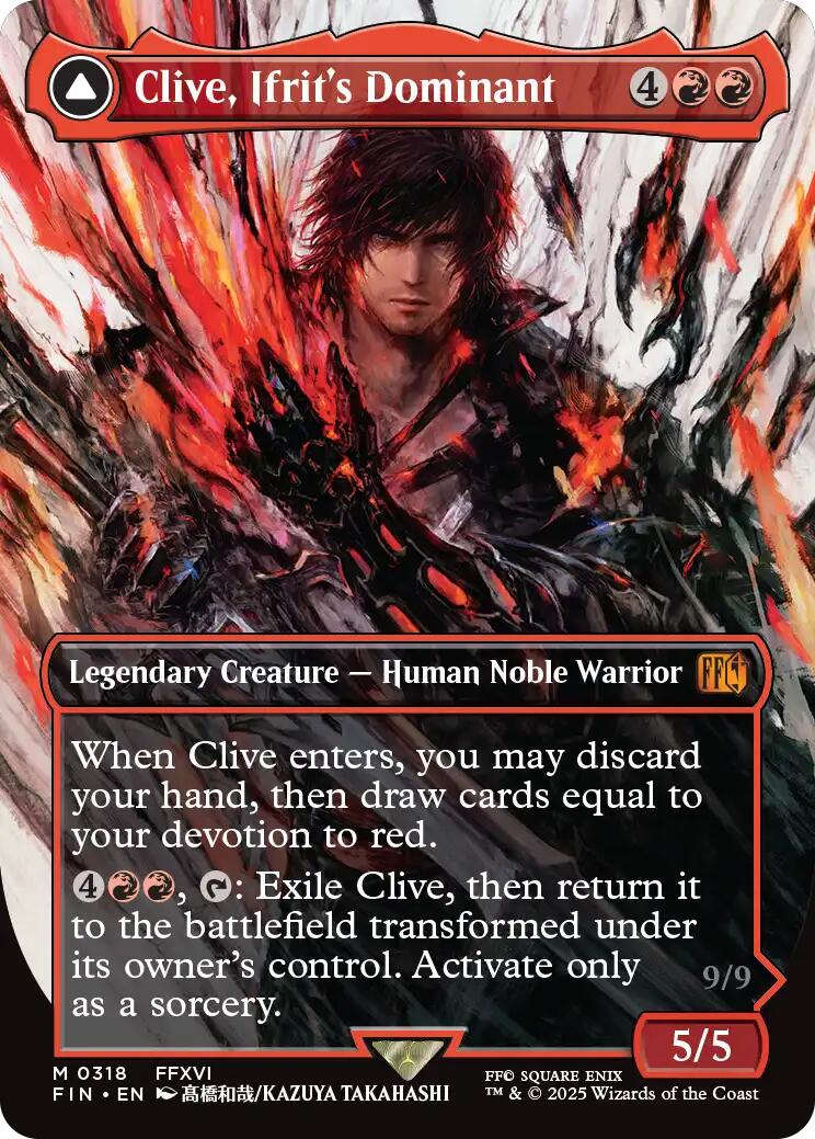 Clive, Ifrit's Dominant // Ifrit, Warden of Inferno (Borderless) (0318) [FINAL FANTASY] - Magic: The Gathering - Card Brawlers | Quebec | Canada |