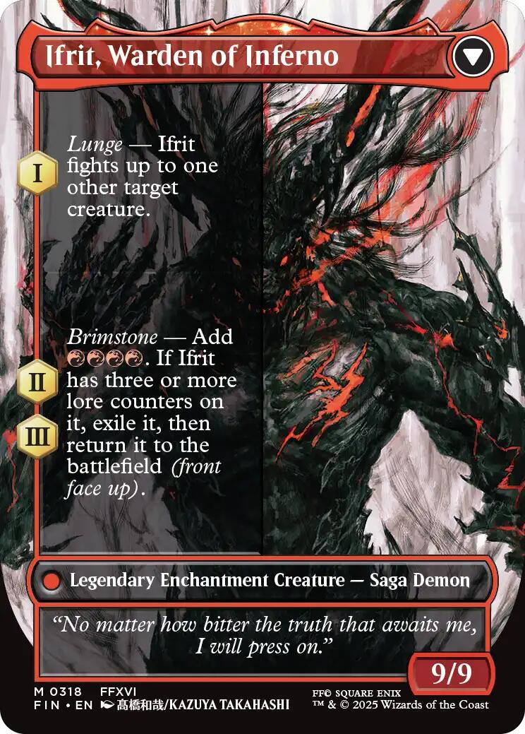 Clive, Ifrit's Dominant // Ifrit, Warden of Inferno (Borderless) (0318) [FINAL FANTASY] - Magic: The Gathering - Card Brawlers | Quebec | Canada |