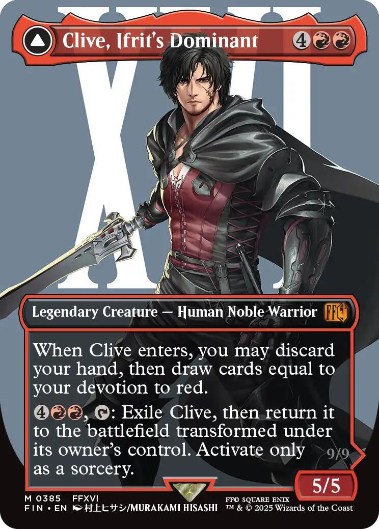 Clive, Ifrit's Dominant // Ifrit, Warden of Inferno (Borderless) (0385) [FINAL FANTASY] - Magic: The Gathering - Card Brawlers | Quebec | Canada |
