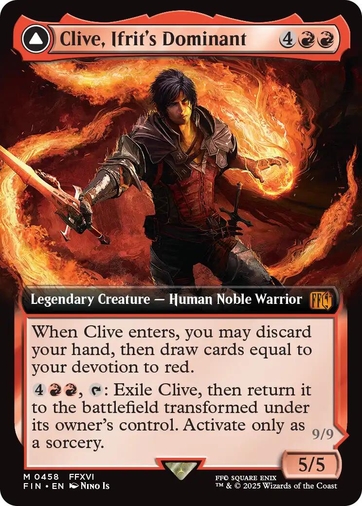 Clive, Ifrit's Dominant // Ifrit, Warden of Inferno (Extended Art) [FINAL FANTASY] - Magic: The Gathering - Card Brawlers | Quebec | Canada |