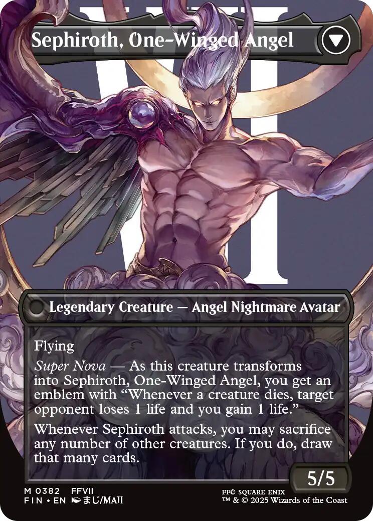 Sephiroth, Fabled SOLDIER // Sephiroth, One-Winged Angel (Borderless) (0382) [FINAL FANTASY] - Magic: The Gathering - Card Brawlers | Quebec | Canada |