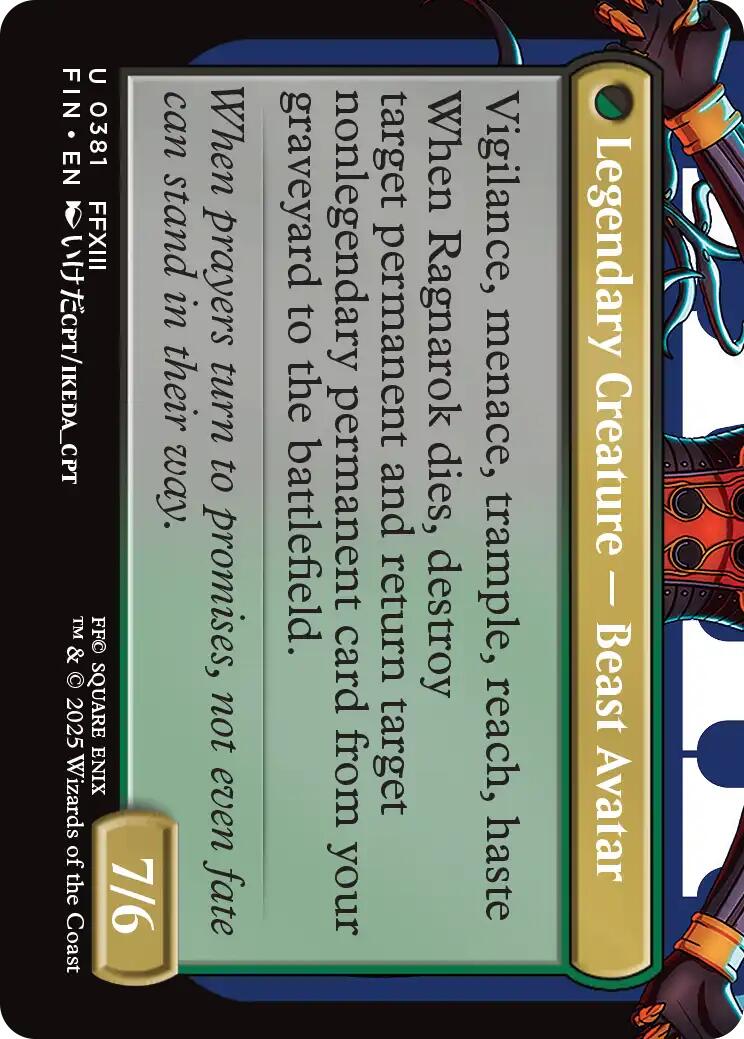 Fang, Fearless l'Cie (Borderless) [FINAL FANTASY] - Magic: The Gathering - Card Brawlers | Quebec | Canada |