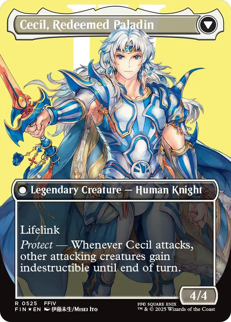 Cecil, Dark Knight // Cecil, Redeemed Paladin (Borderless) (Surge Foil) [FINAL FANTASY] - Magic: The Gathering - Card Brawlers | Quebec | Canada |