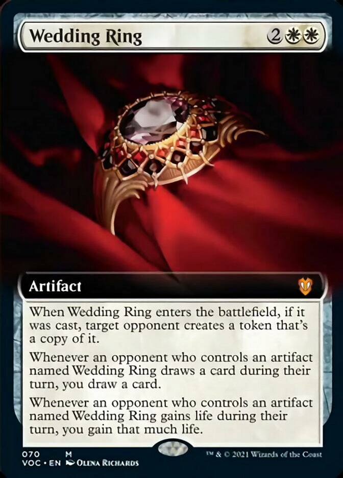 Wedding Ring (Extended Art) [Innistrad: Crimson Vow Commander] - Magic: The Gathering - Card Brawlers | Quebec | Canada |