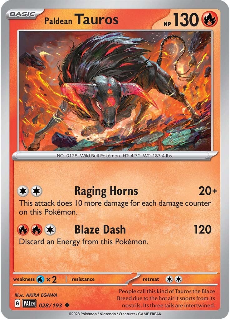 Paldean Tauros (028/193) [Scarlet & Violet: Paldea Evolved] - Pokémon - Card Brawlers | Quebec | Canada |