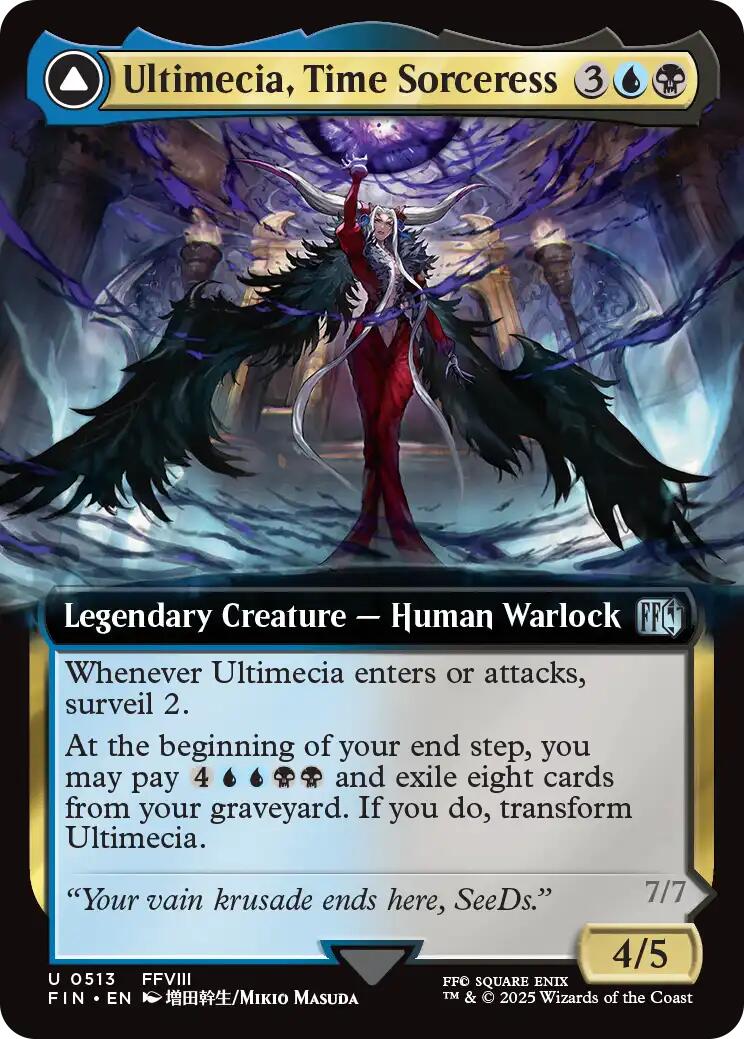 Ultimecia, Time Sorceress // Ultimecia, Omnipotent (Extended Art) [FINAL FANTASY] - Magic: The Gathering - Card Brawlers | Quebec | Canada |