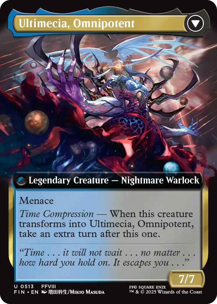 Ultimecia, Time Sorceress // Ultimecia, Omnipotent (Extended Art) [FINAL FANTASY] - Magic: The Gathering - Card Brawlers | Quebec | Canada |