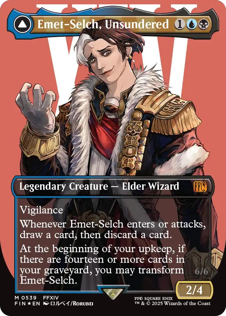 Emet-Selch, Unsundered // Hades, Sorcerer of Eld (Borderless) (Surge Foil) [FINAL FANTASY] - Magic: The Gathering - Card Brawlers | Quebec | Canada |