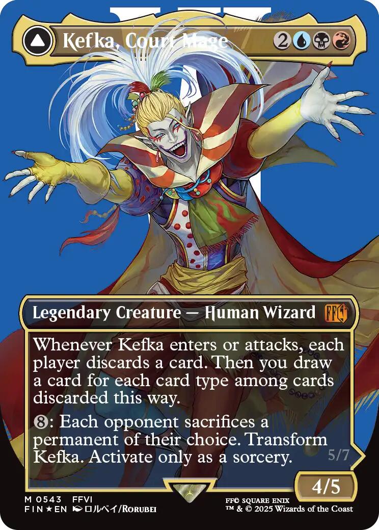 Kefka, Court Mage // Kefka, Ruler of Ruin (Borderless) (Surge Foil) [FINAL FANTASY] - Magic: The Gathering - Card Brawlers | Quebec | Canada |