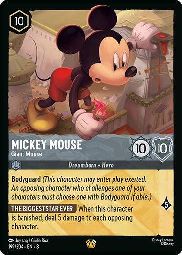Mickey Mouse - Giant Mouse (199/204) [Reign of Jafar] - Disney - Card Brawlers | Quebec | Canada |