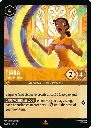 Tiana - Natural Talent (9/204) [Reign of Jafar] - Disney - Card Brawlers | Quebec | Canada |