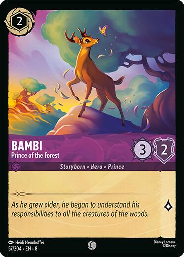 Bambi - Prince of the Forest (57/204) [Reign of Jafar] - Disney - Card Brawlers | Quebec | Canada |