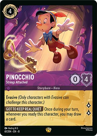 Pinocchio - Strings Attached (61/204) [Reign of Jafar] - Disney - Card Brawlers | Quebec | Canada |