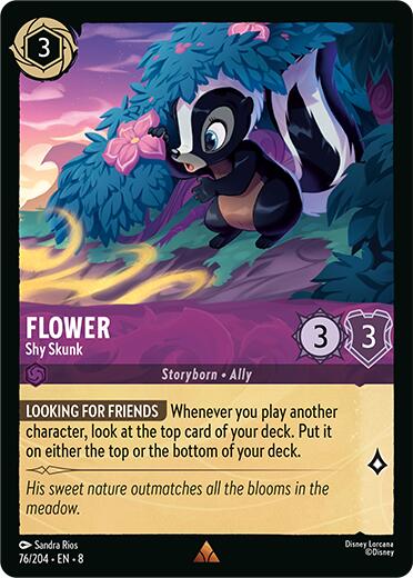 Flower - Shy Skunk (76/204) [Reign of Jafar] - Disney - Card Brawlers | Quebec | Canada |