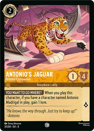 Antonio's Jaguar - Faithful Companion (31/204) [Reign of Jafar] - Disney - Card Brawlers | Quebec | Canada |